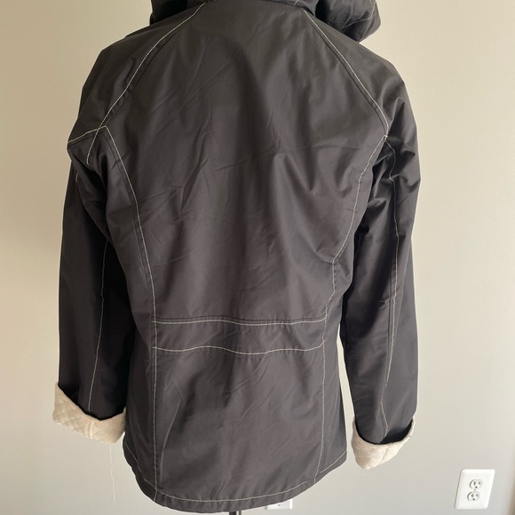IZOD Nylon Reversible Raincoat Sz Small - Picture 3 of 4